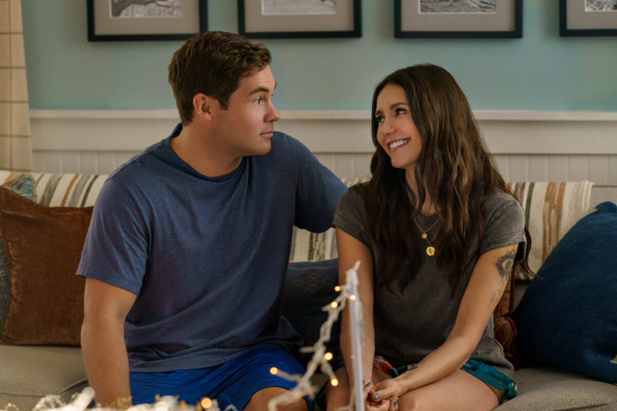The Out-Laws. (L to R) Adam Devine as Owen Browning, Nina Dobrev as Parker McDermott in The Out-Laws.