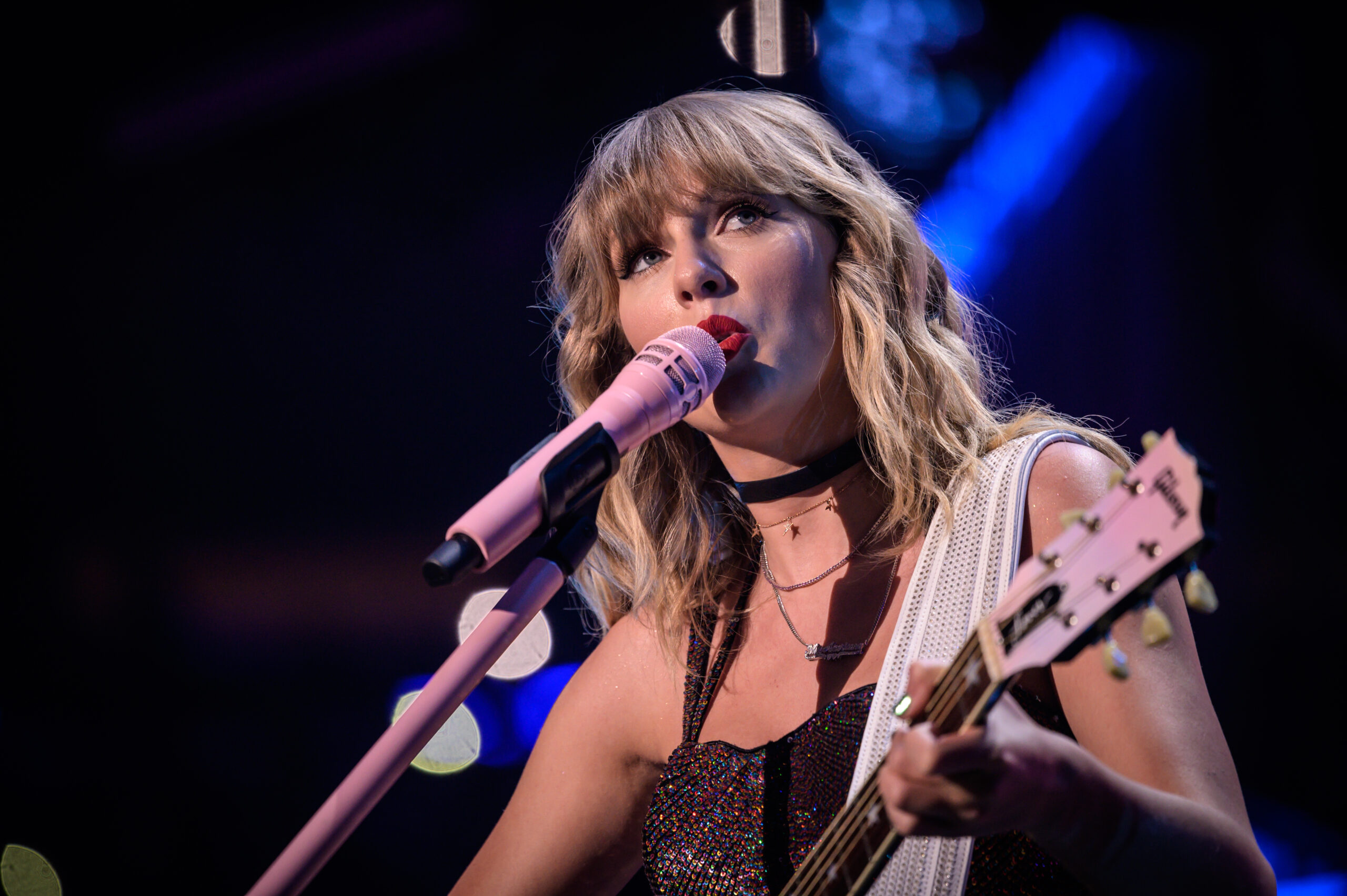 New York, NY, USA - December 13, 2019: Taylor Swift performs at the 2019 Z100 Jingle Ball at Madison Square Garden. (photo credit: Brian Friedman)