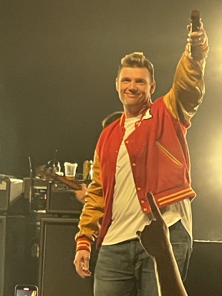 Nick Carter "Who I Am" Tour -- October 13, 2023, Wilson Center in Wilmington NC (Photo credit: Frances Bissette / Eulalie Magazine)