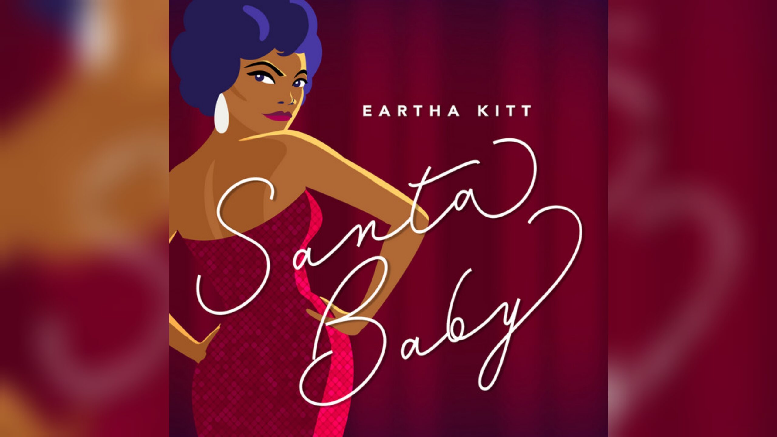 Cover for the single "Santa Baby" by Eartha Kitt