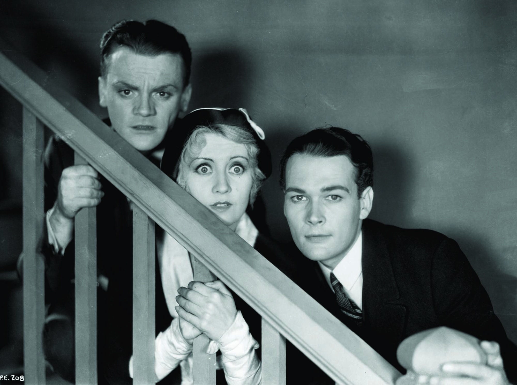 James Cagney, Joan Blondell, and Edward Woods in The Public Enemy