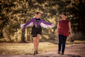 Isabel Deroy-Olson and Lily Gladstone star in “Fancy Dance"