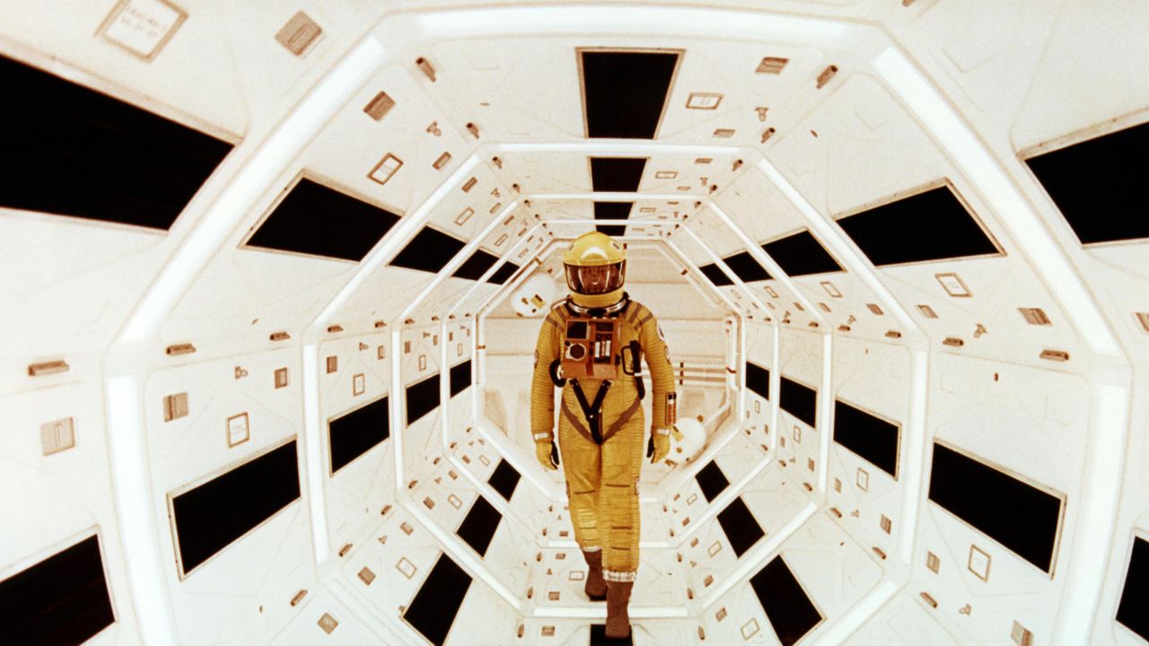 A still of Keir Dullea in 2001: A Space Odyssey, 1968