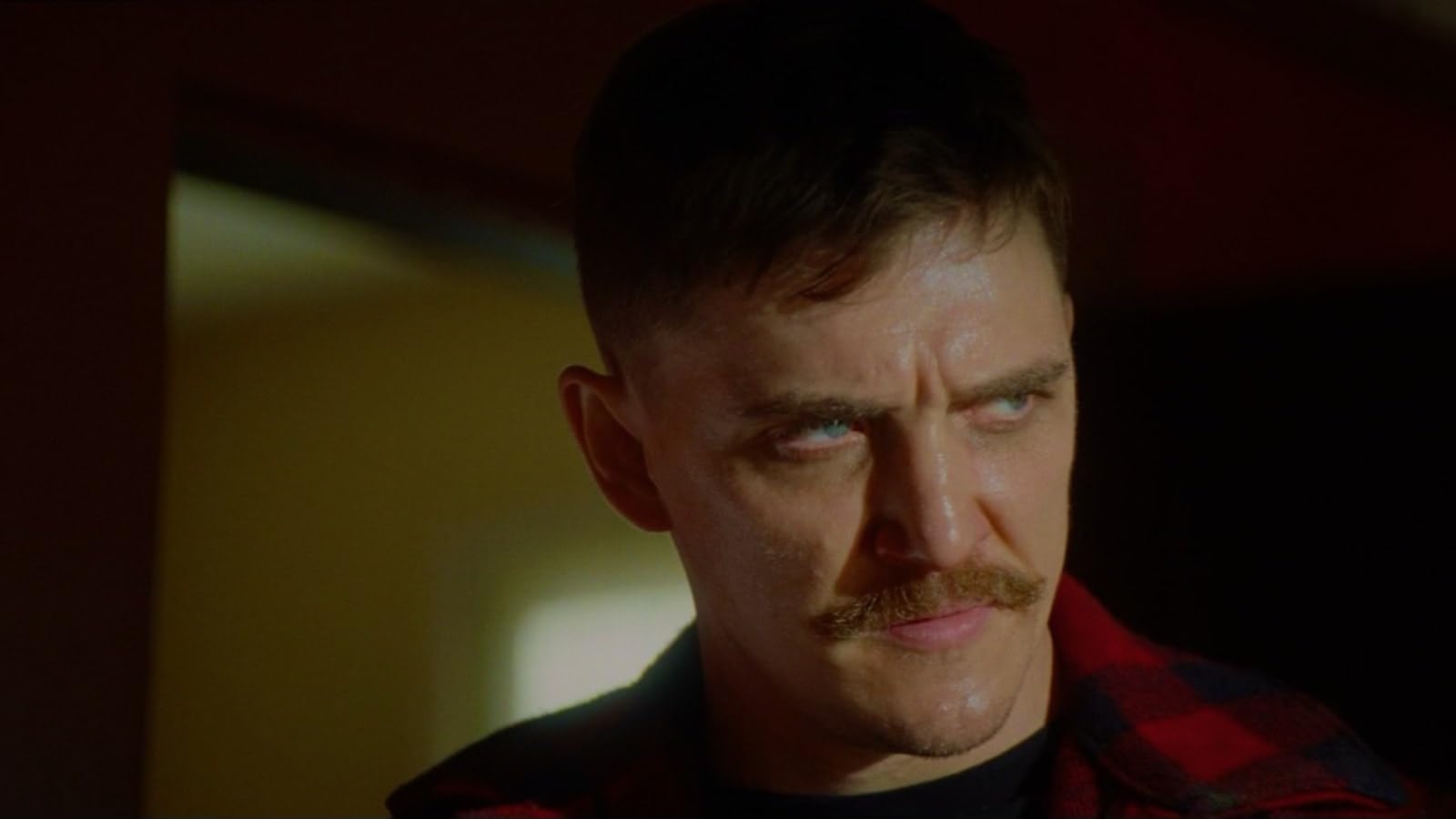 Kyle Gallner staring menacingly