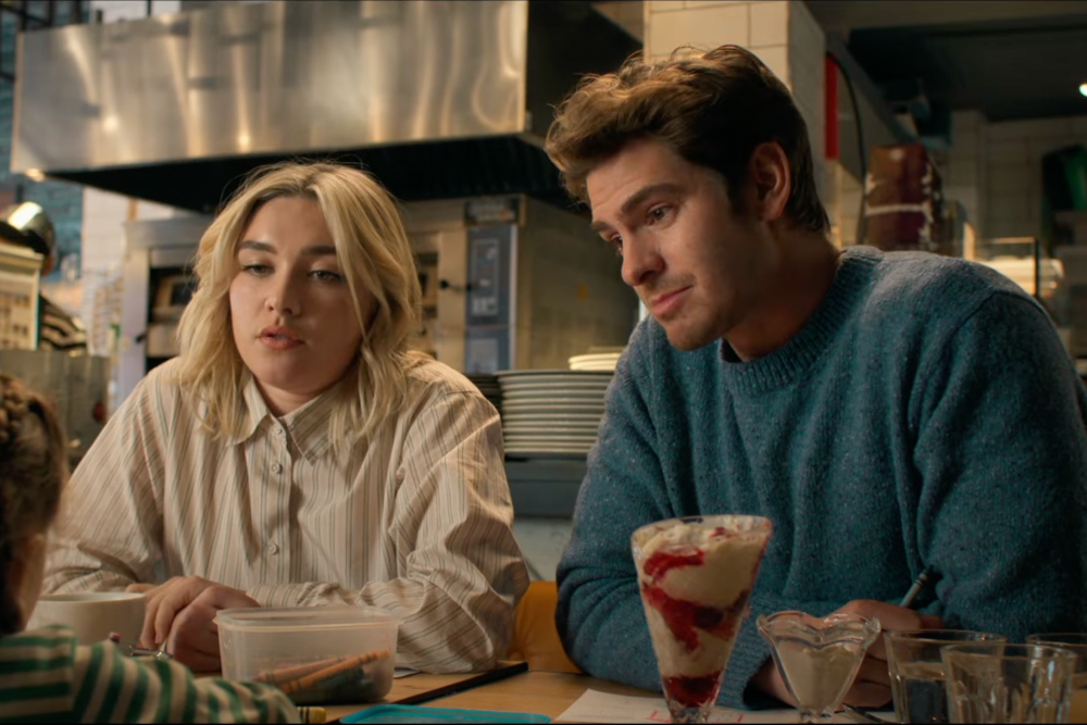 We Live in Time — Florence Pugh and Andrew Garfield