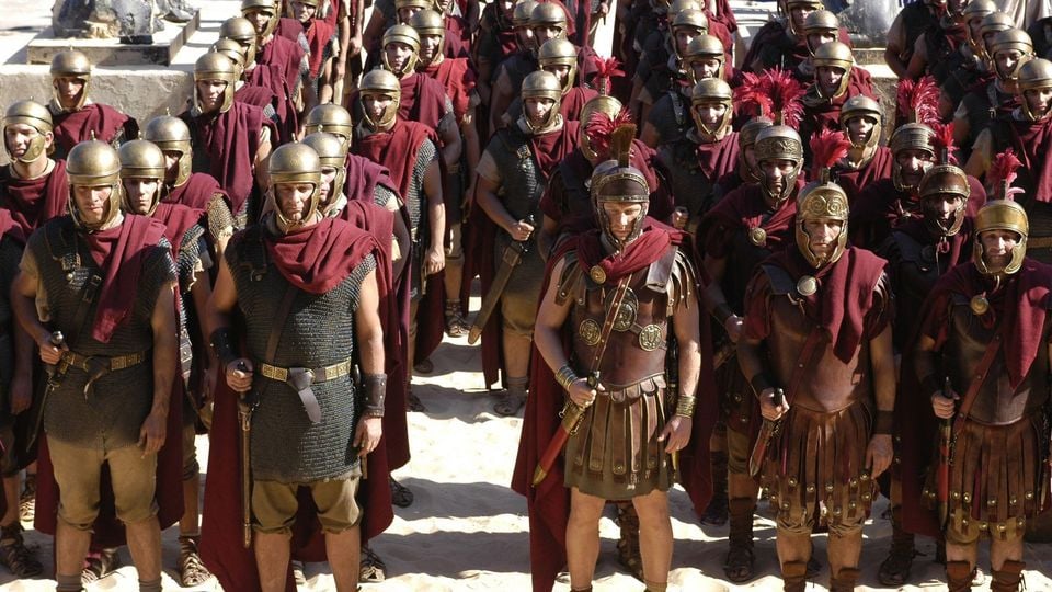 Group of Roman soldiers in Rome