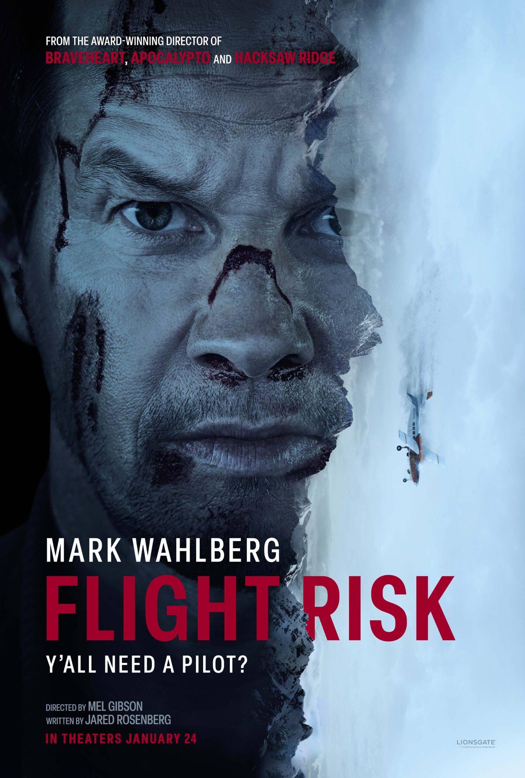 Flight Risk movie poster Mark Wahlberg