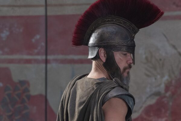 The Odyssey 2026 photo: Matt Damon in the upcoming Christopher Nolan film - cropped photo