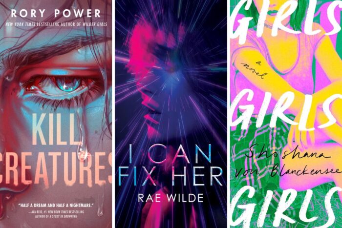 Celebrate Pride With These 7 LGBTQIA Books: Kill Creatures, Girls Girls Girls and more Collage with book covers for "Kill Creatures," "I Can Fix Her," and "Girls Girls Girls."