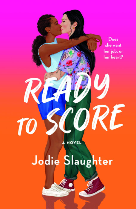 Book cover for "Ready To Score" with two individuals hugging.