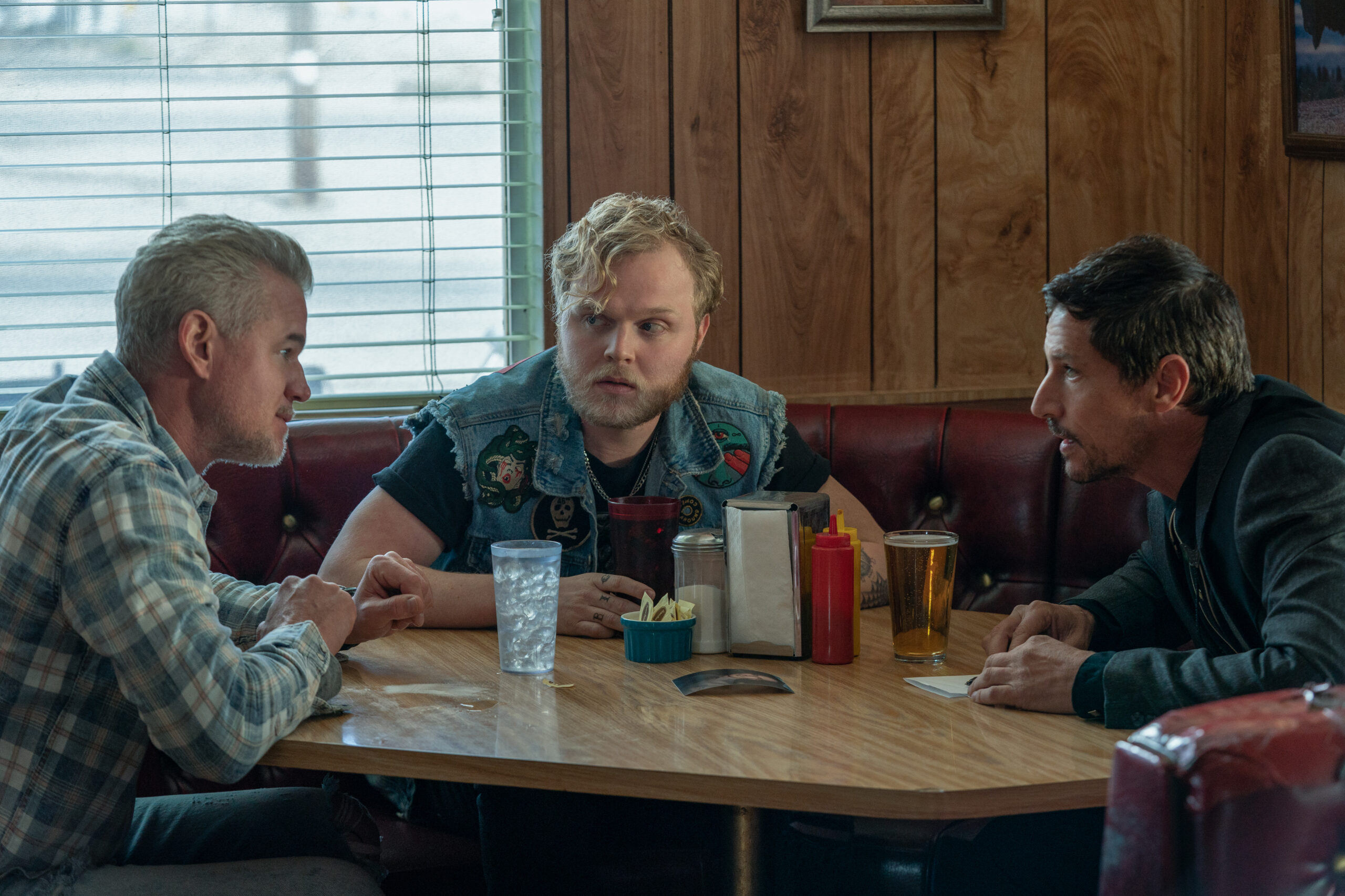 Eric Dane, Joe Adler, and Simon Rex in AMERICANA. - Eulalie Magazine Eric Dane, Joe Adler, and Simon Rex in AMERICANA.