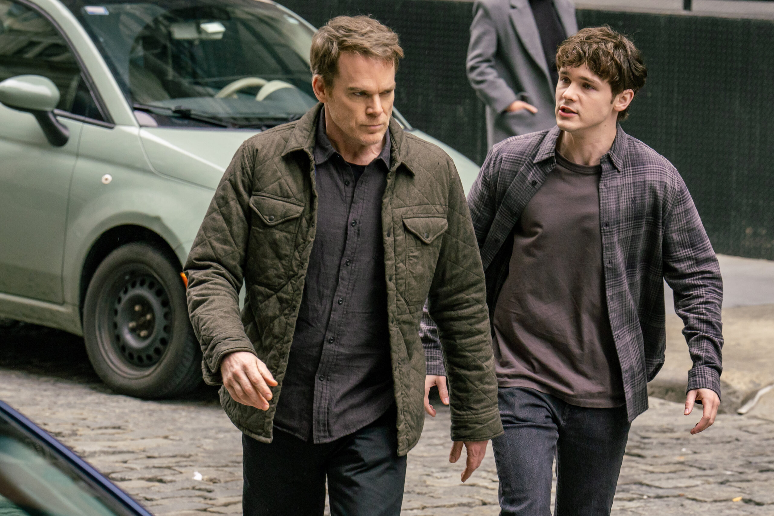 Touched By An Ángel - Eulalie Magazine Dexter: Resurrection Season 1 Episode 9, "Touched By An Ángel" - (l-r) Michael C. Hall as Dexter Morgan and Jack Alcott as Harrison Morgan