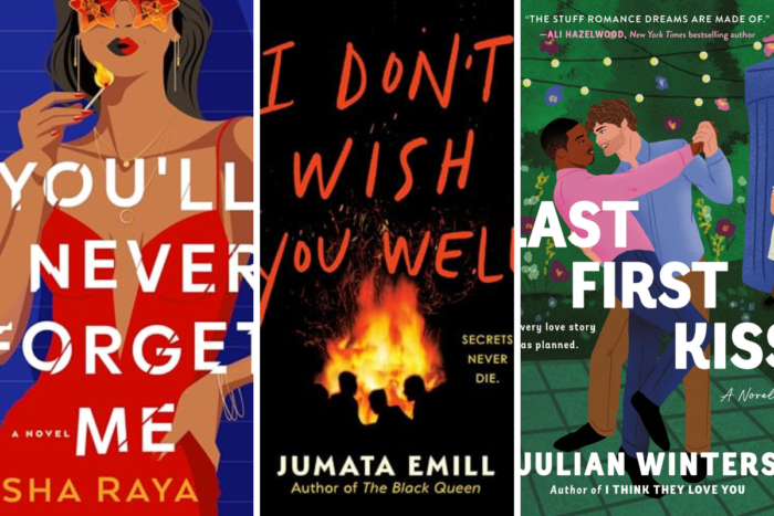 7 LGBTQIA Books to Start Your 2026 Right: You’ll Never Forget Me, Last First Kiss, and more Collage with book covers for "You'll Never Forget Me," "I Don't Wish You Well," and "Last First Kiss."