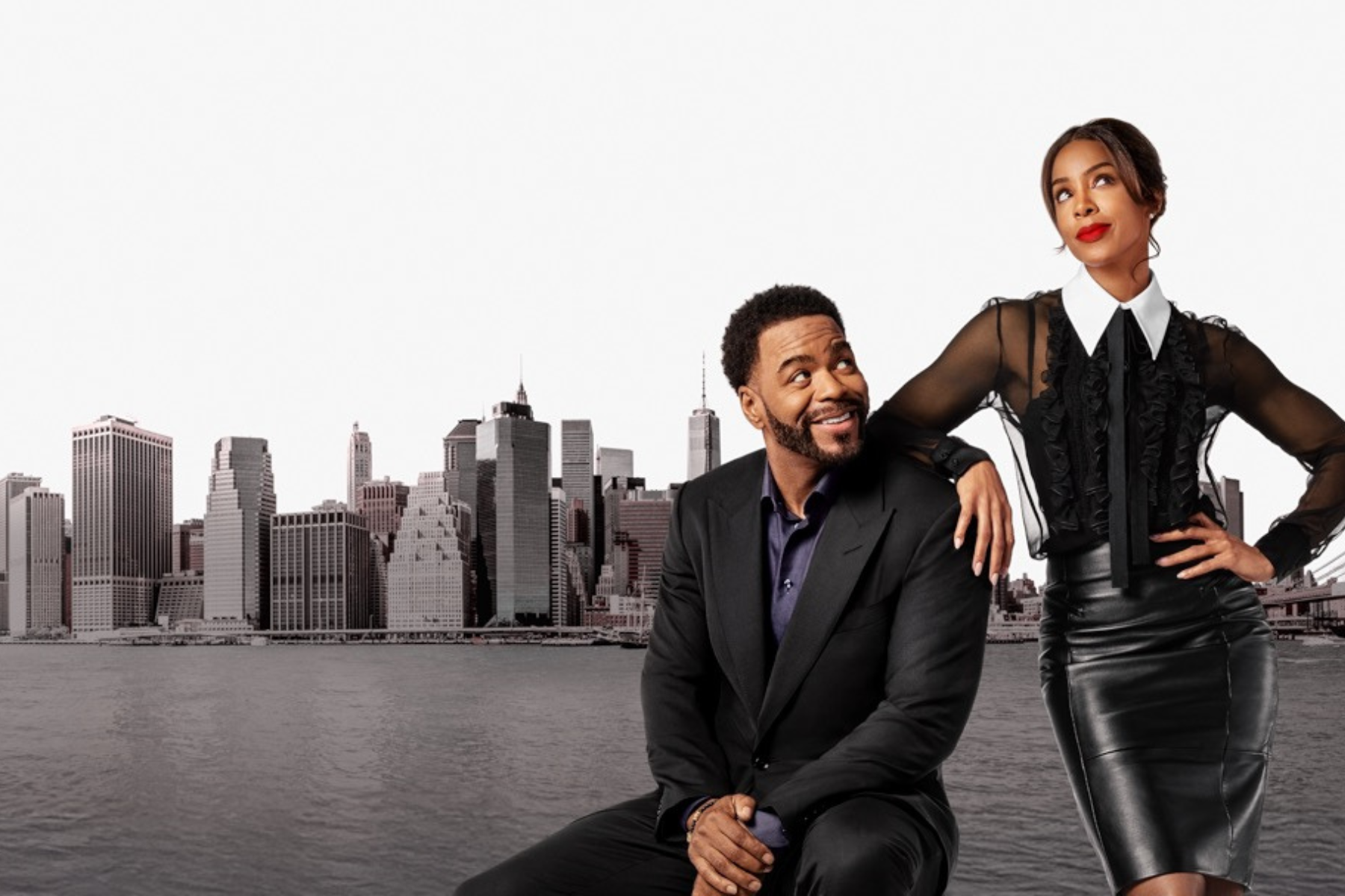 Relationship Goals Review: A Charming Rom-Com With a Soundtrack Worth Saving Method Man and Kelly Rowland pose against a New York City skyline in the key art for Relationship Goals on Amazon Prime Video