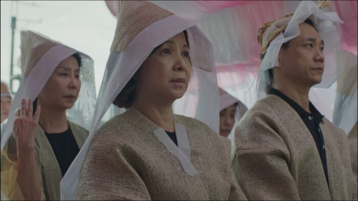 YuHan Tsai Discusses Her Short, DUA JI, Premiering at SXSW Still from Dua Ji with the sisters and brother at their mother funeral.