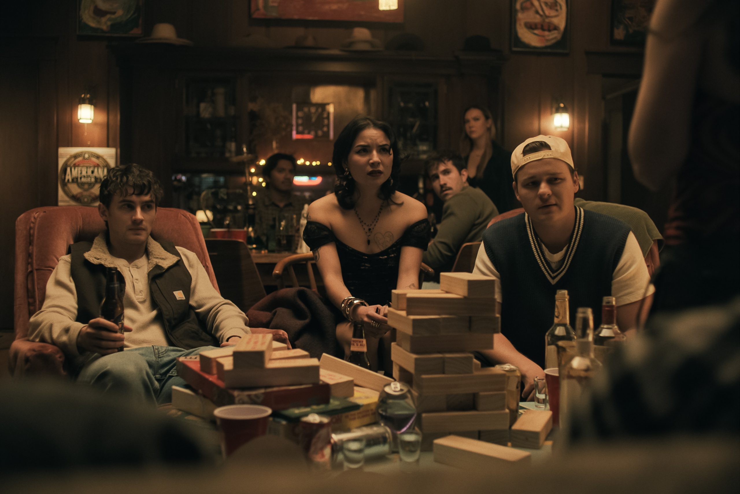 Obsession Review: Romance Gone Wrong in an Unsettling Horror Flick Michael Johnston as Bear, Megan Lawless as Sarah, and Cooper Tomlinson as Ian in Obsession