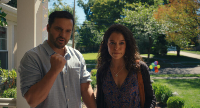 Maximum Pleasure Guaranteed Season 1 Episode 4 Review: Raisins Jake Johnson and Tatiana Maslany in "Maximum Pleasure Guaranteed," now streaming on Apple TV.