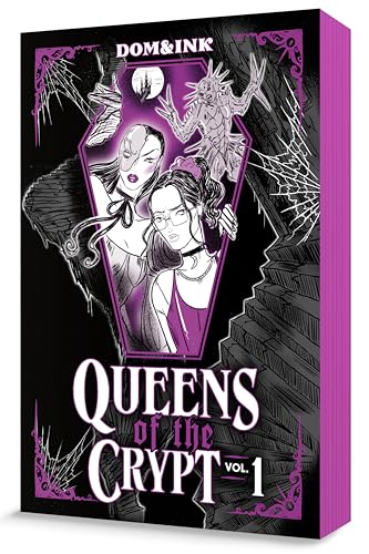 10 New LGBTQIA Books to Read This August: Survival Show, Natural Selection, and more Book cover for "Queens of the Crypt" in purple, black, and white with people looking into a hole.