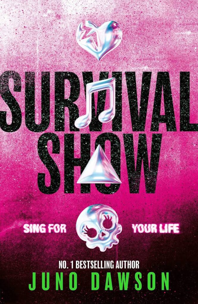10 New LGBTQIA Books to Read This August: Survival Show, Natural Selection, and more Book cover for "Survival Show" in pink and black.