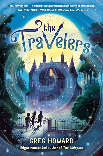 10 New LGBTQIA Books to Read This August: Survival Show, Natural Selection, and more Book cover for "The Travelers" with three shadows walking into a house.