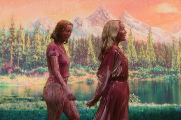 Teenage Sex and Death at Camp Miasma Review: Jane Schoenbrun’s Fluid and Flesh Filled Deconstruction of the Slasher Hannah Einbinder and Gillian Anderson in TEENAGE SEX AND DEATH AT CAMP MIASMA