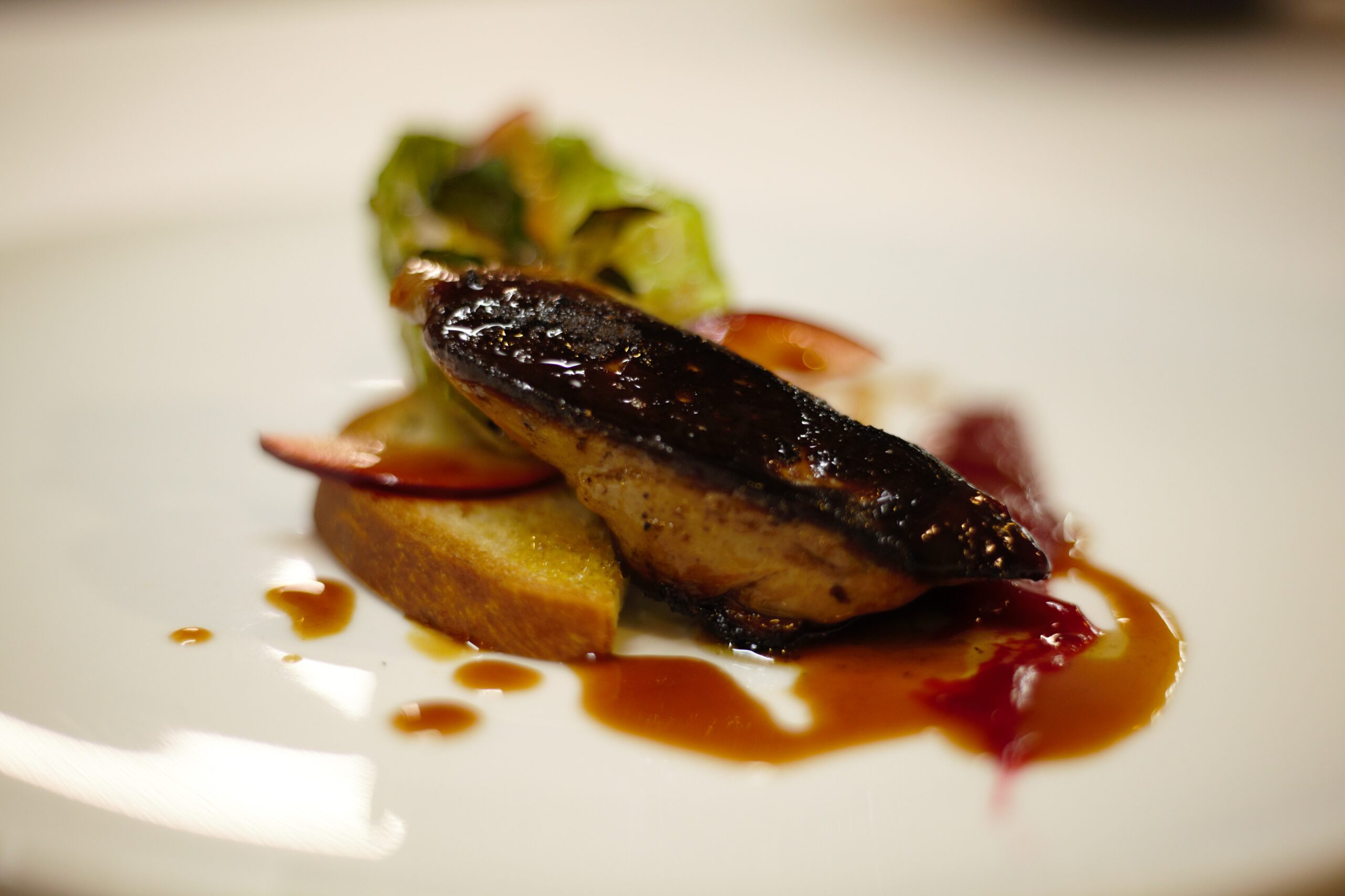 foie gras - Eulalie Restaurant - Eulalie Magazine Eulalie Magazine Meets Eulalie: The NYC Restaurant With Plenty of Charm Eulalie Restaurant - foie gras on plate